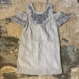 Knox Rose Blue Embroidered Dress